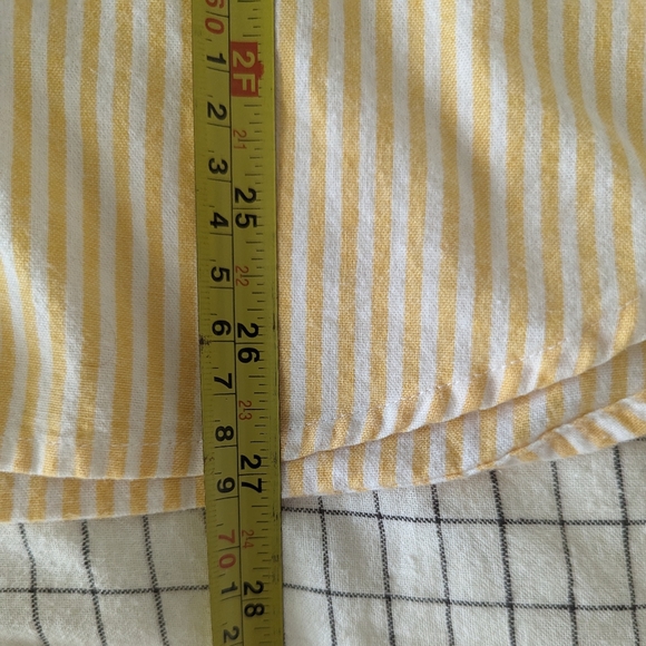 Vintage Yellow Stripe Button down short sleeve - Picture 8 of 9